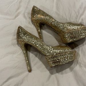 Gold heels